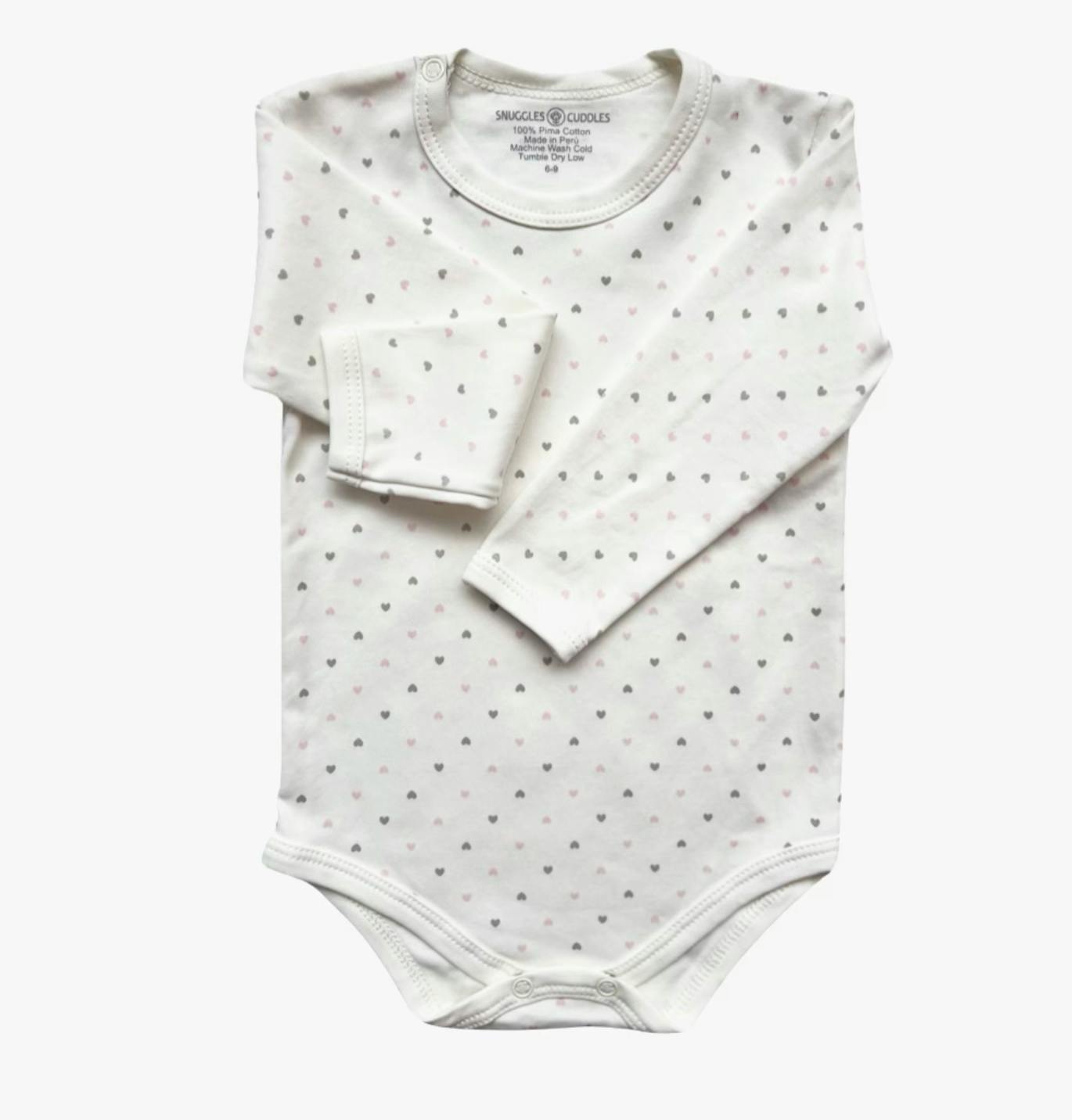 Hearts - Long Sleeve Bodysuit