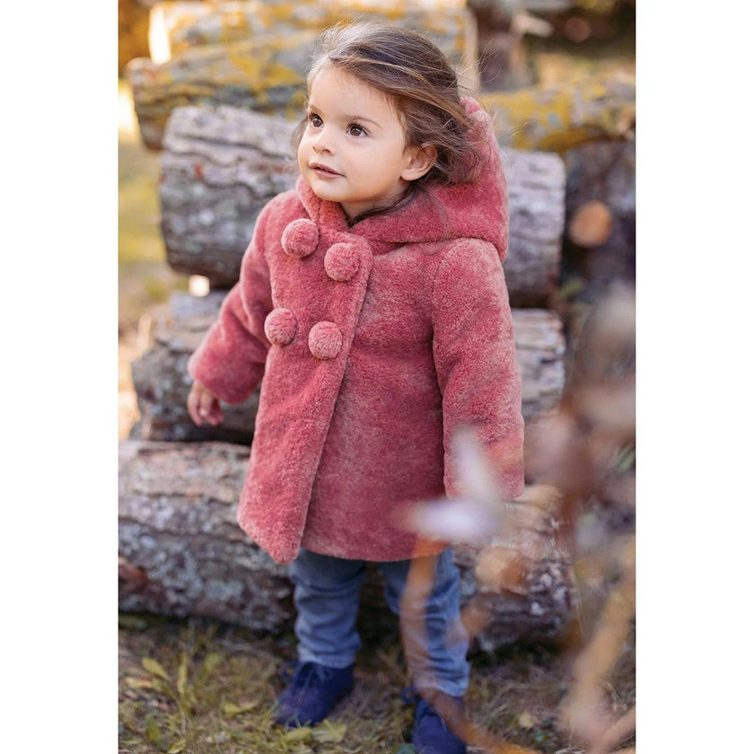 Baby Faux Fur Hooded Coat