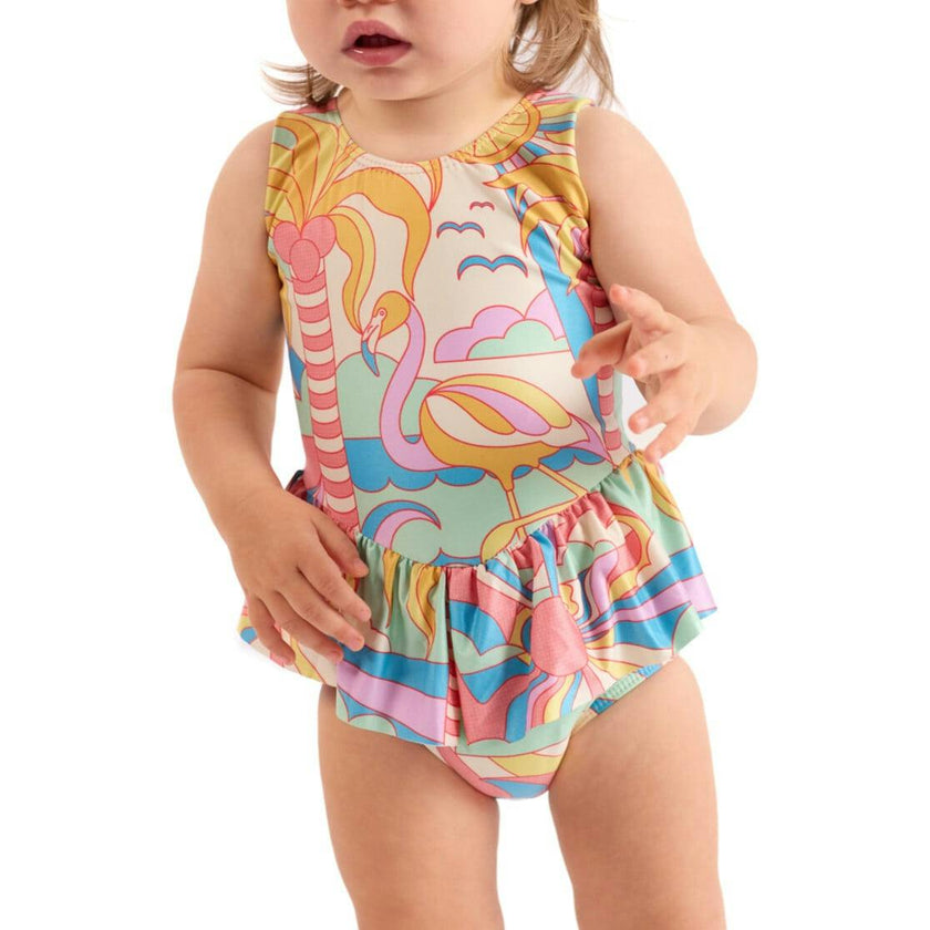 The Paradiso - Girls Ruffle One Piece with Tutu UPF 50+