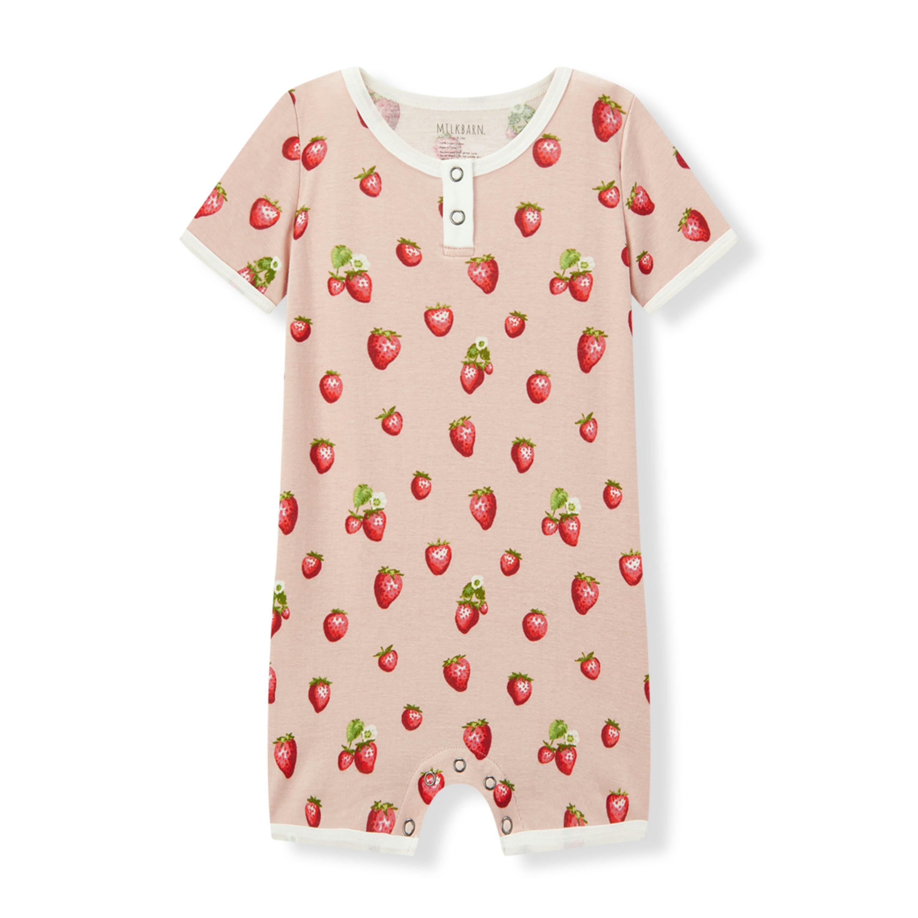 Strawberry Organic Cotton Shortall