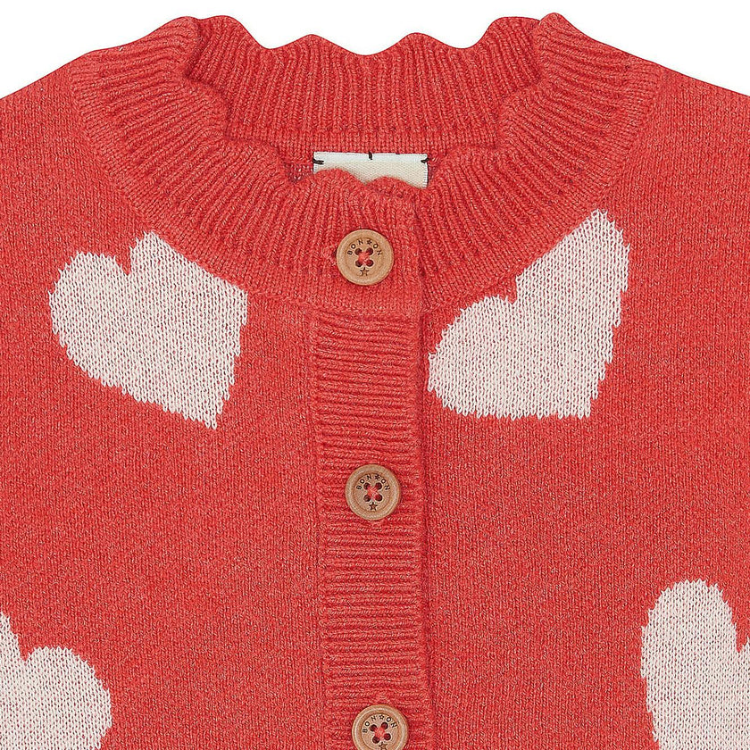 Mina Heart Baby Cardigan