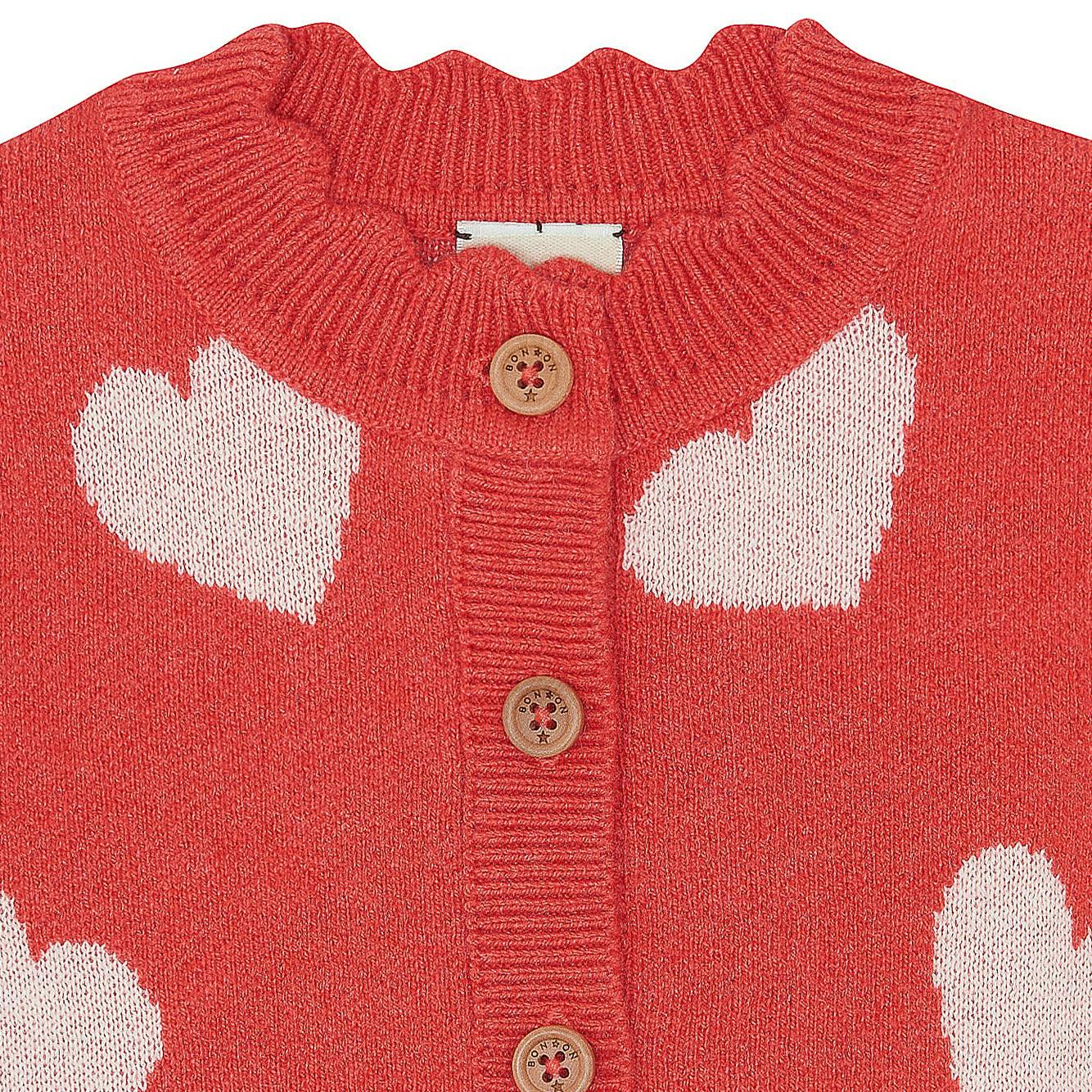 Mina Heart Baby Cardigan