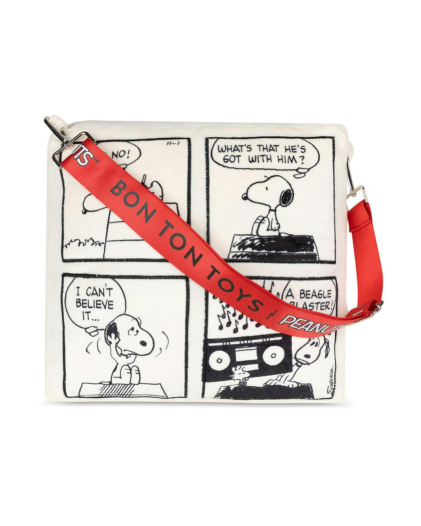 Pillow Plush PEANUTS COMIC STRIP Offwhite 11"
