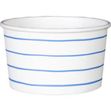 Cobalt Frenchie Striped Treat Cups