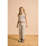 BARCOS KNIT TOP OFF WHITE / RED