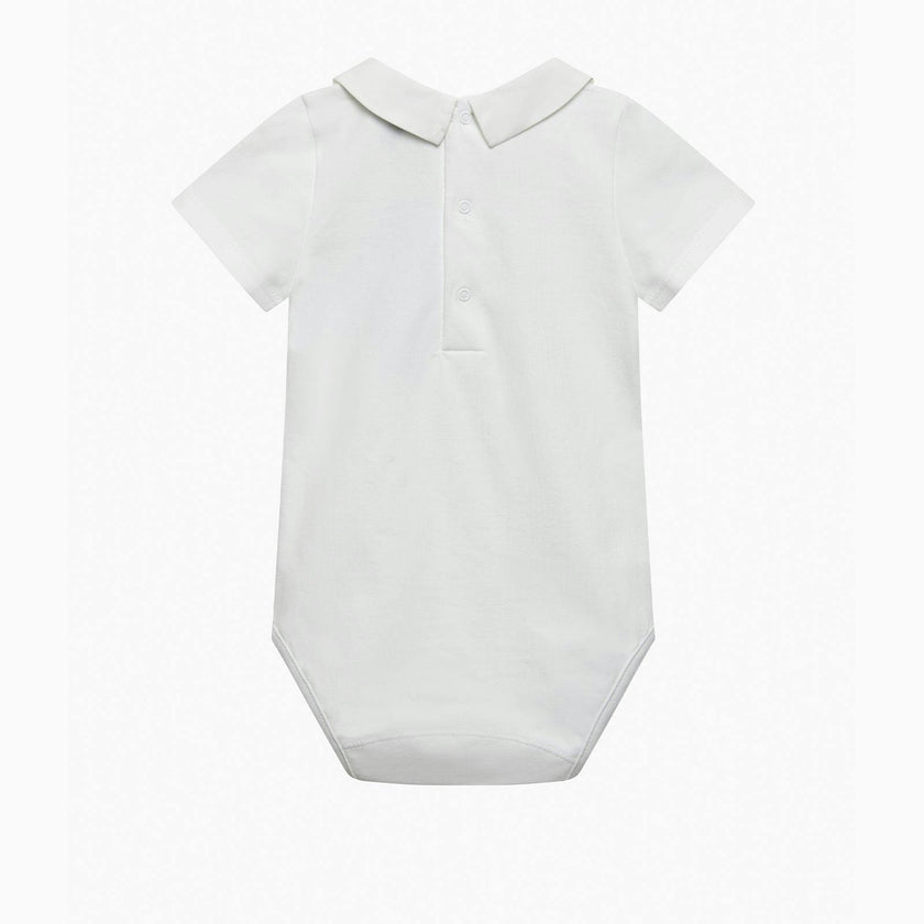 Baby Short-Sleeved Monty Bodysuit in Augustus Lion & Friends