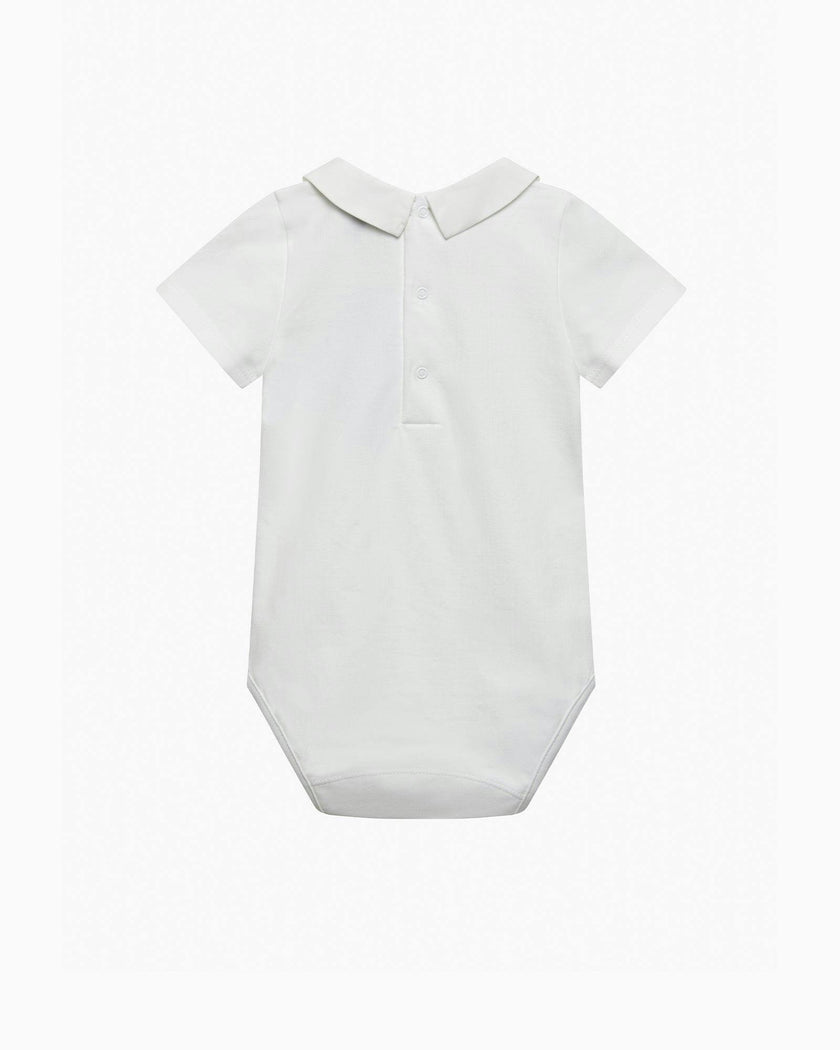 Baby Short-Sleeved Monty Bodysuit in Augustus Lion & Friends