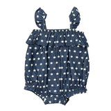 Baby Girl Gauze Bubble Romper in Zoey Daisy
