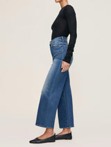 Hepburn Wide Leg High Rise Ankle Jeans Oceanside
