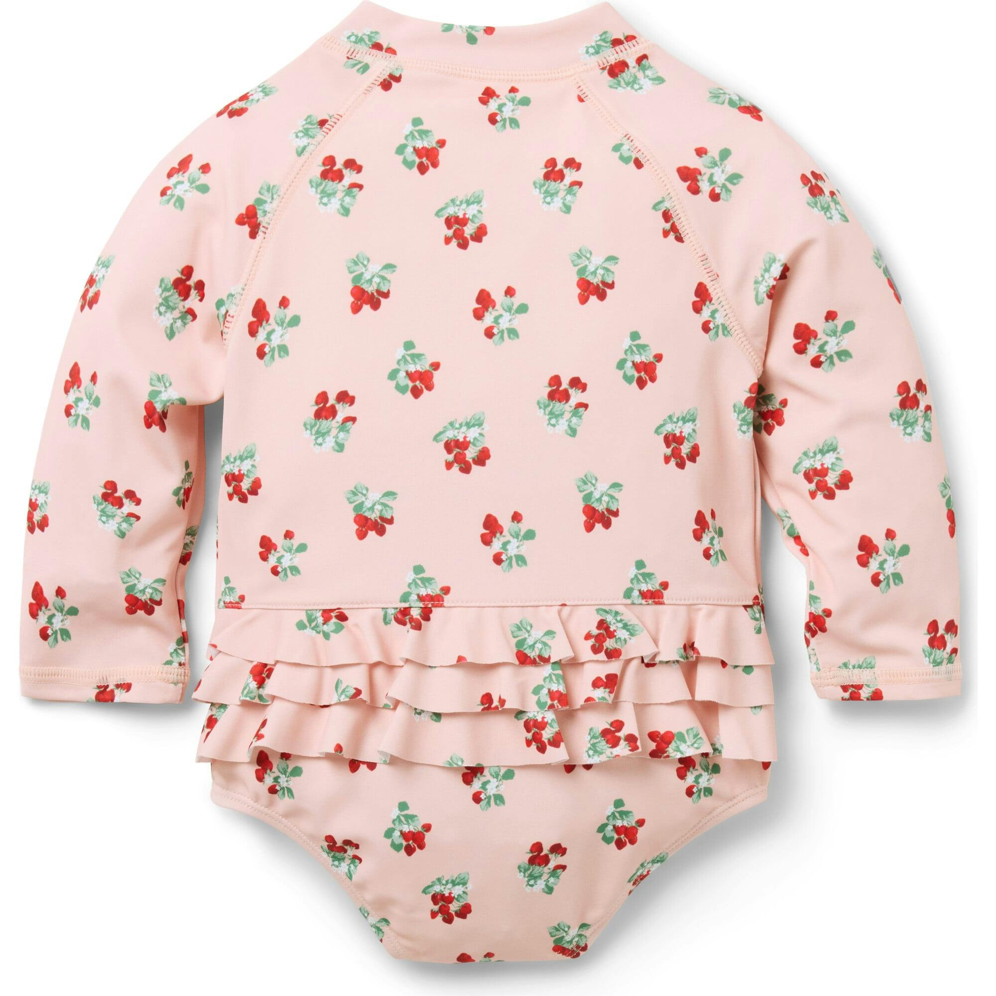 Baby Recycled Strawberry Rash Guard Swimsuit