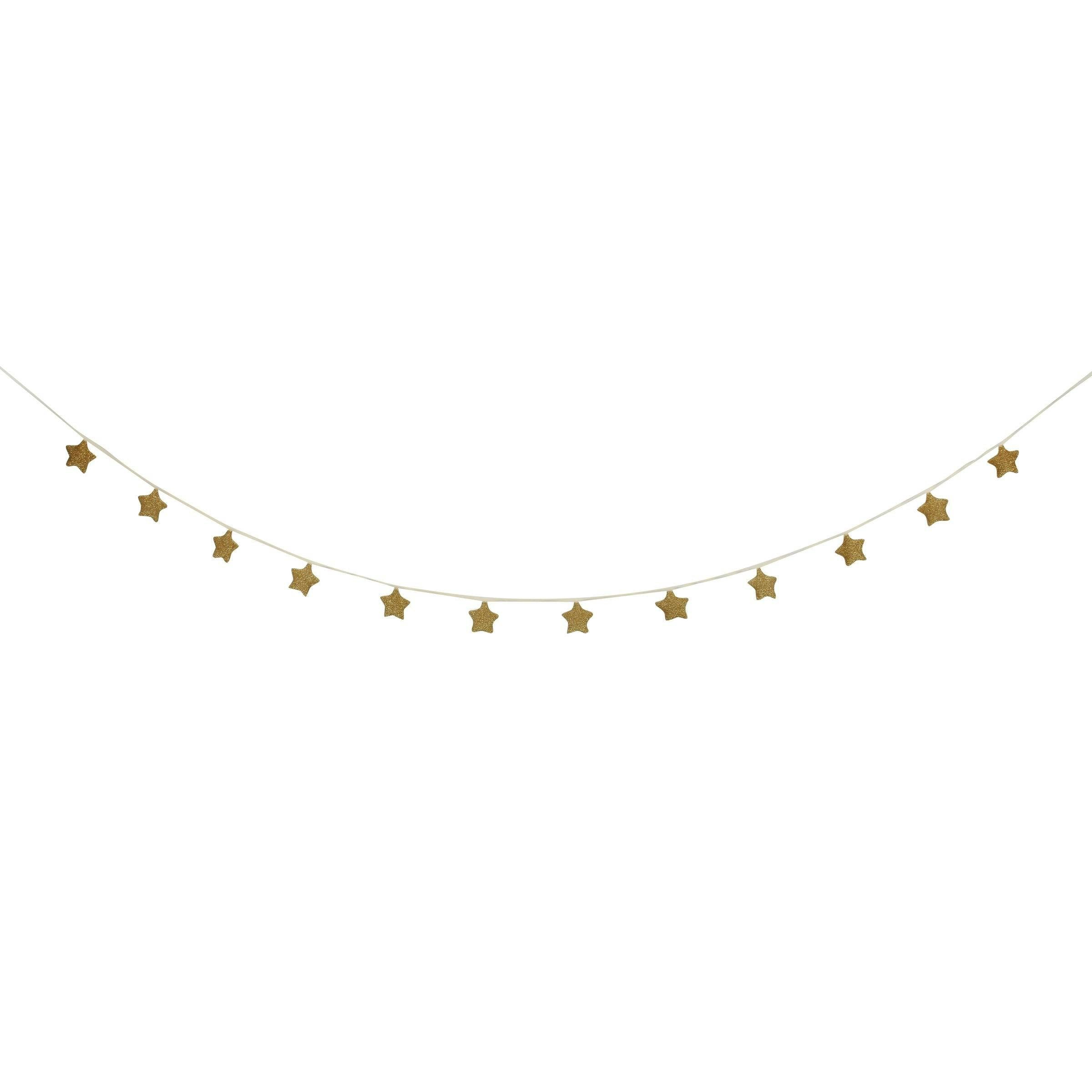 Gold Knitted Star Garland
