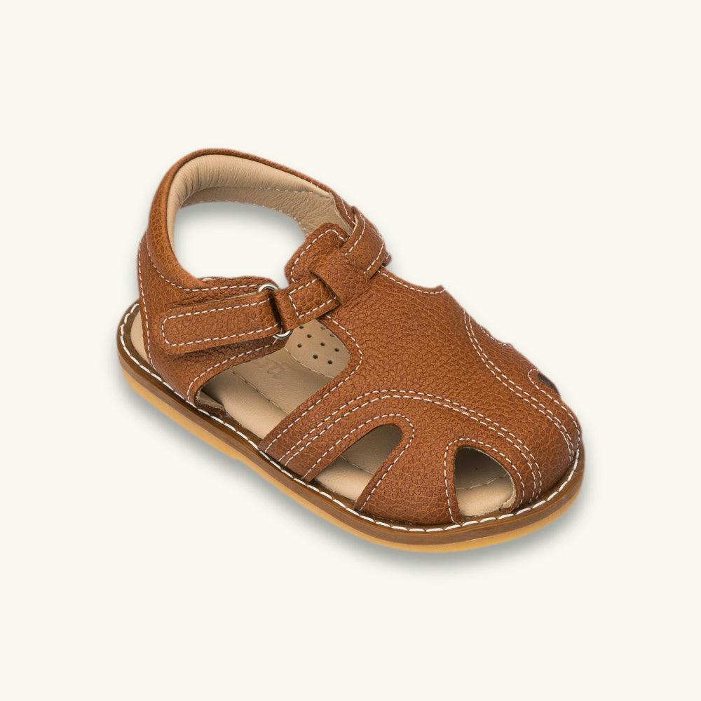 Toddler Spencer Sandal | Caramel Leather