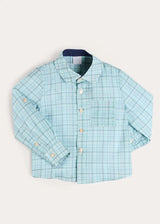 George Check Long Sleeve Shirt in Blue (12mths- 10yrs)