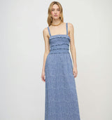 The Analiese Nap Dress - Cornflower Ditsy Thistle