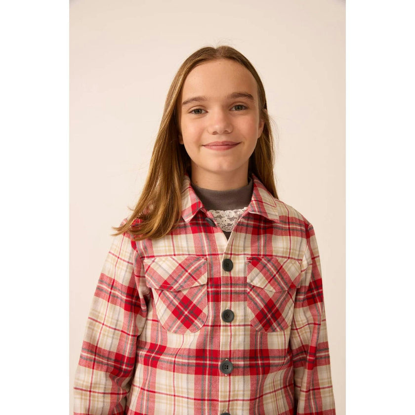 Flannel Shirt in Jazzberry Plaid