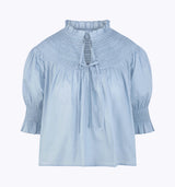 The Zinnia Top -  Dusty Blue