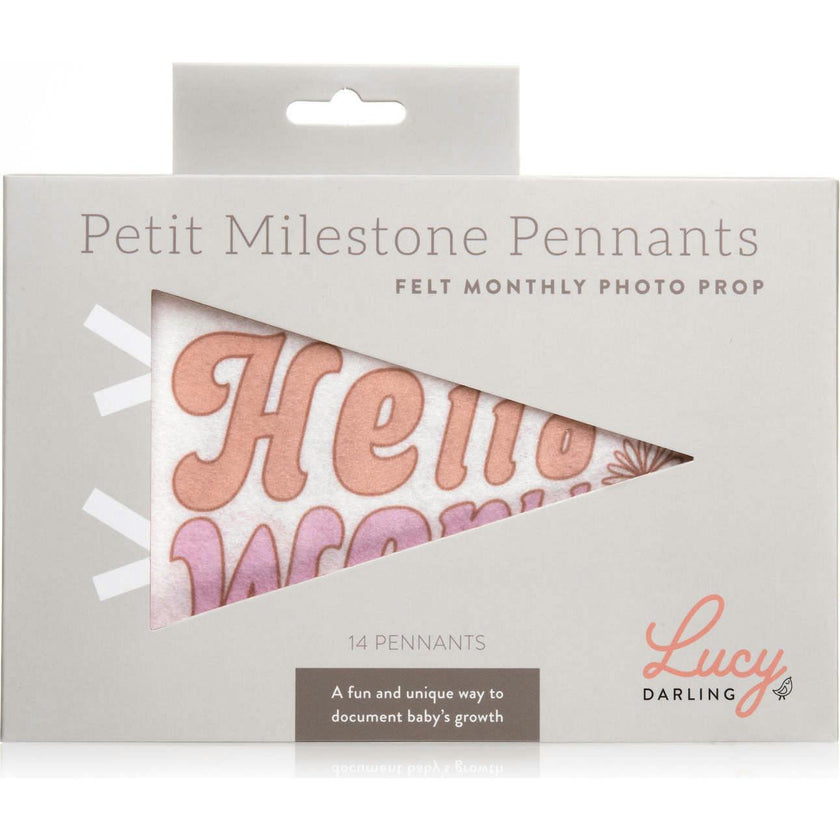 Flower Child Petit Milestone Pennant