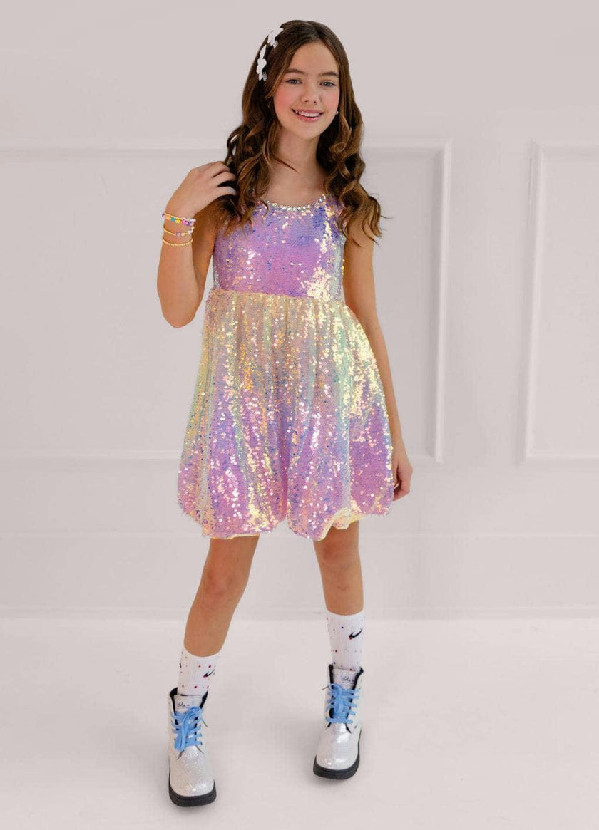 Sparkle Ombre Rainbow Dress