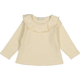 Long Sleeve T-Shirt with Ruffled Collar