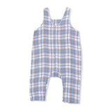 Western Boot Plaid - Crew Neck Tee with Overalls