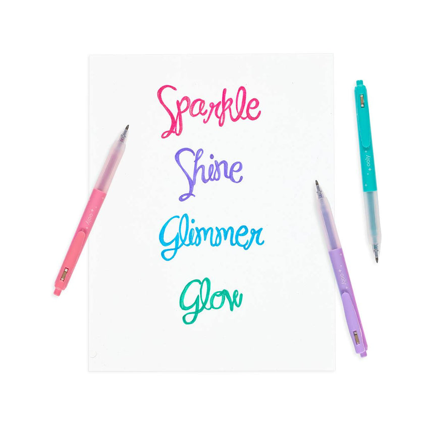 Oh My Glitter! Retractable Gel Pens - Set of 4