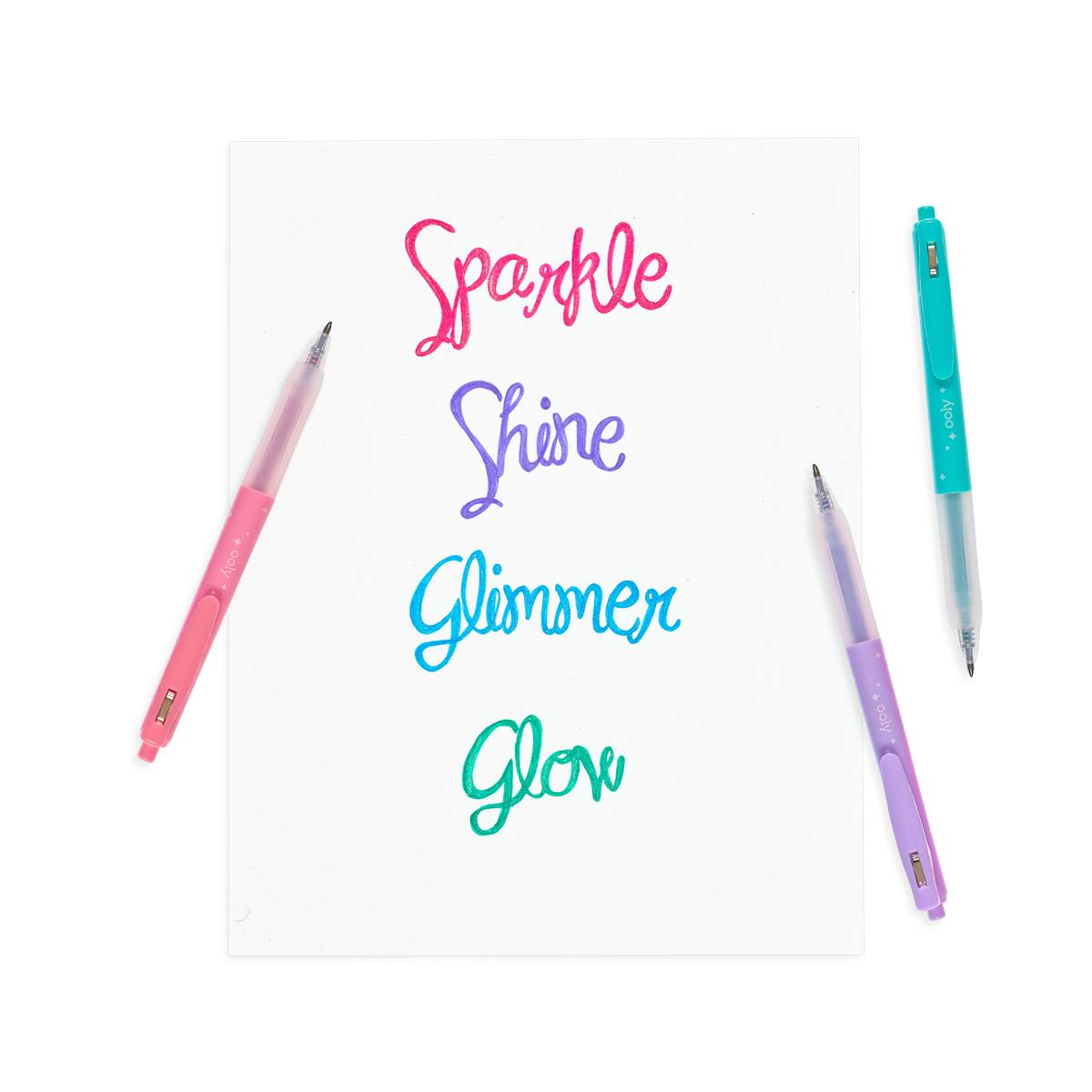 Oh My Glitter! Retractable Gel Pens - Set of 4