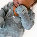 Newborn Knotted Gown - Hunter