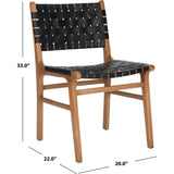 Taika Woven Leather Accent Chair