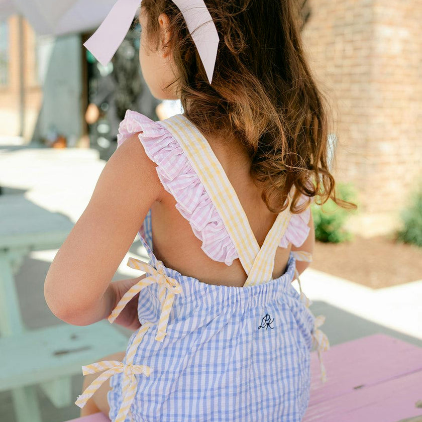 Elsie Top - Blue Candy Stripe