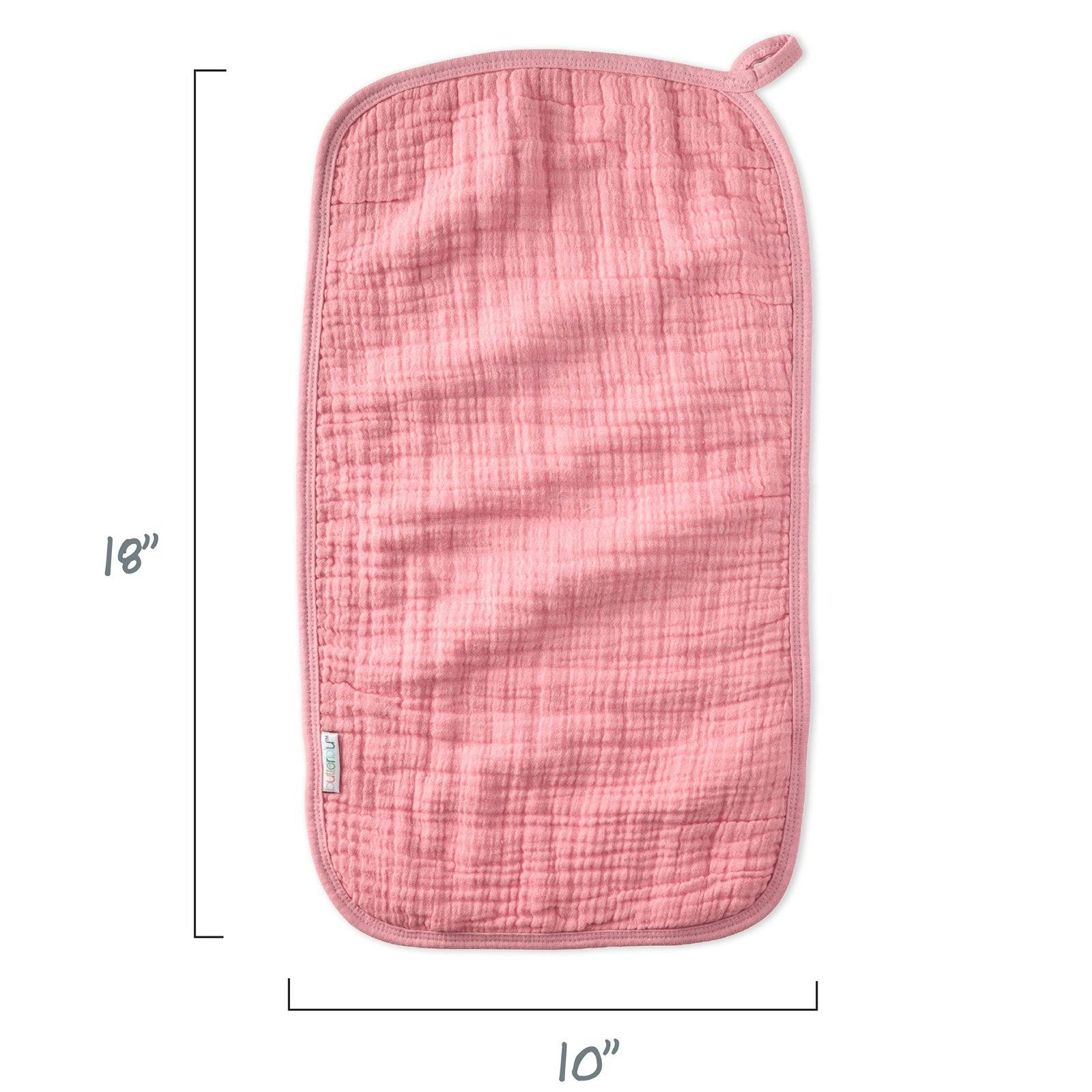 RILEY 5-Pack Crinkle Muslin Burp Cloths