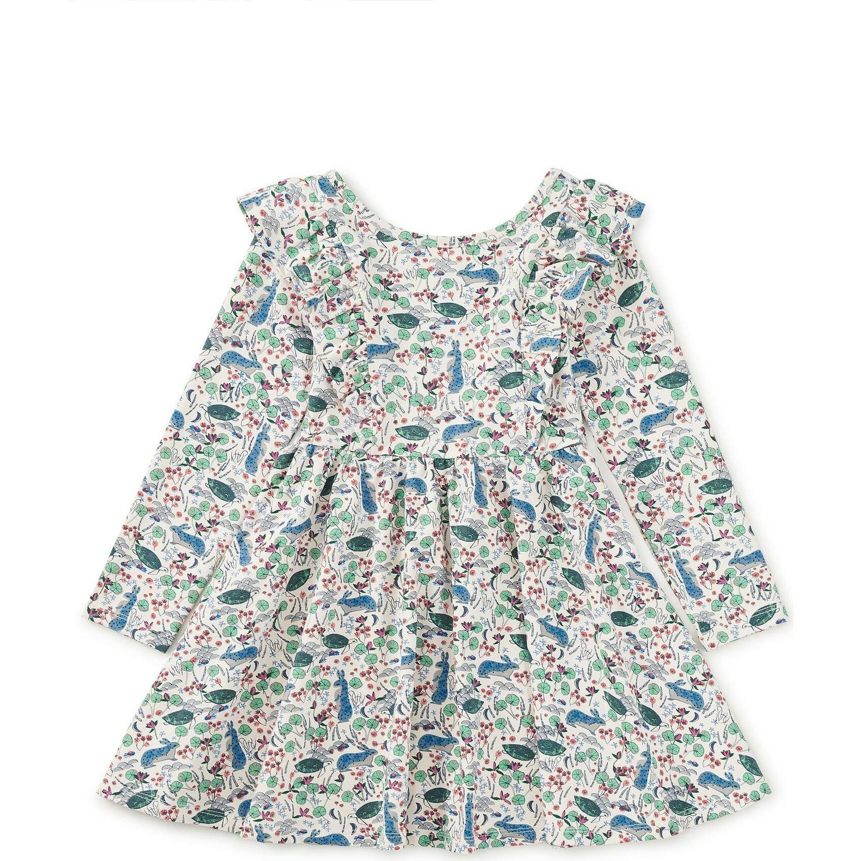 Ruffle Shoulder Ballet Dress, Multi
