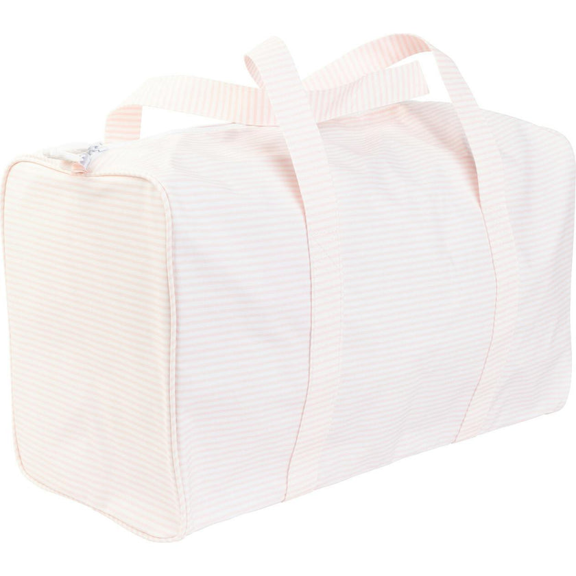 The Duffle Bag in Pink Stripe