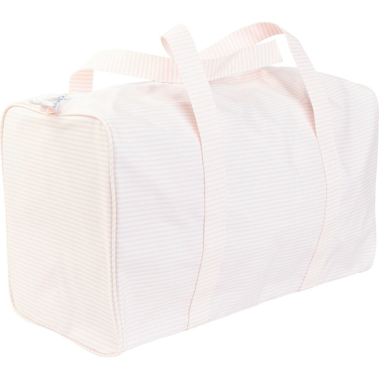 The Duffle Bag in Pink Stripe