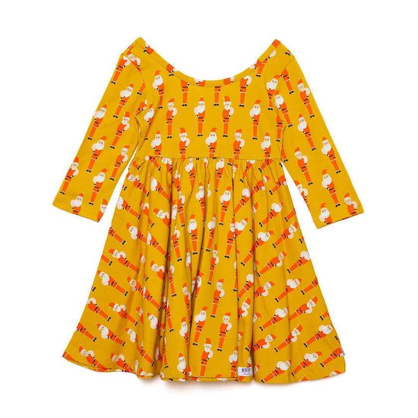 Retro Santas Christmas Twirly Dress