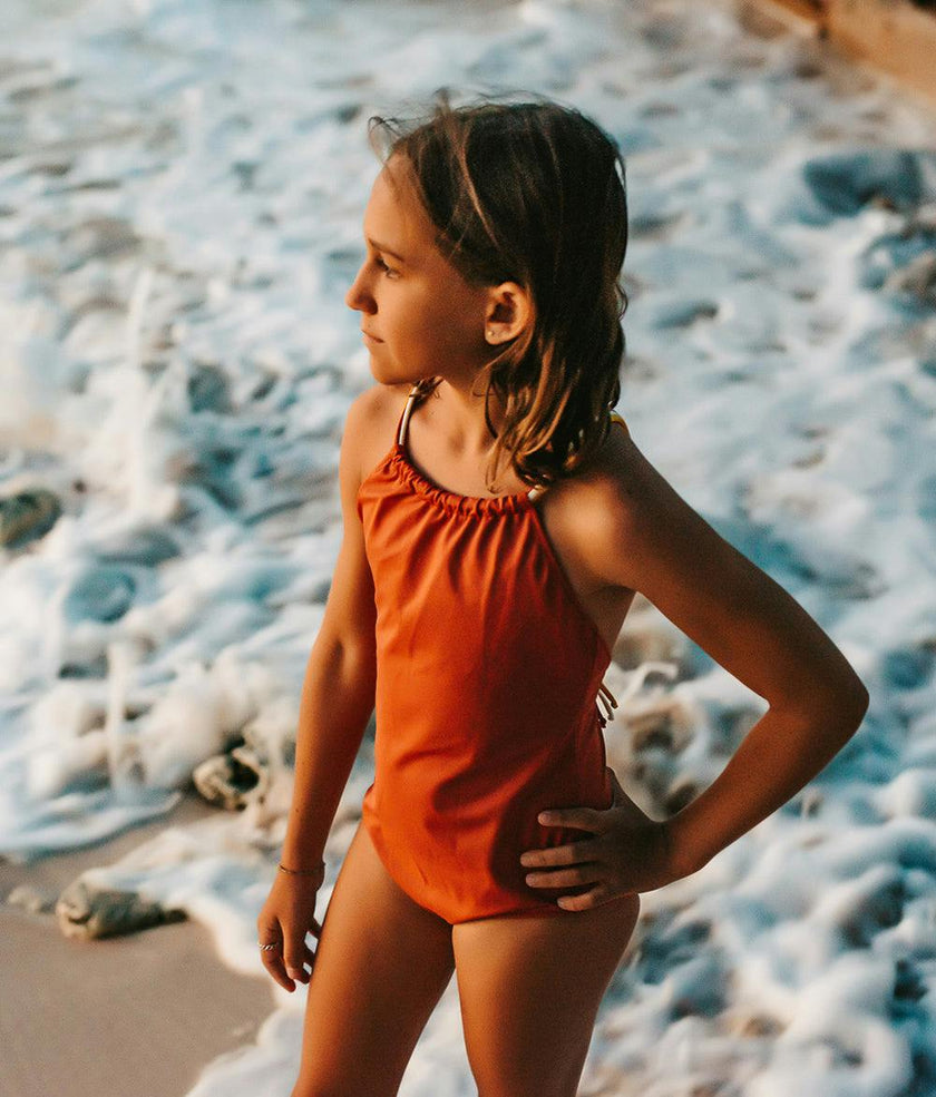 Frida One Piece Swimsuit Terracotta
