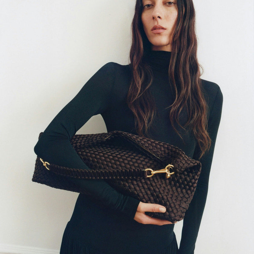 Porto Medium Half-Moon Bag | Chocolate