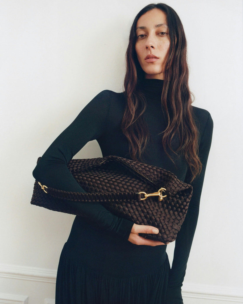 Porto Medium Half-Moon Bag | Chocolate