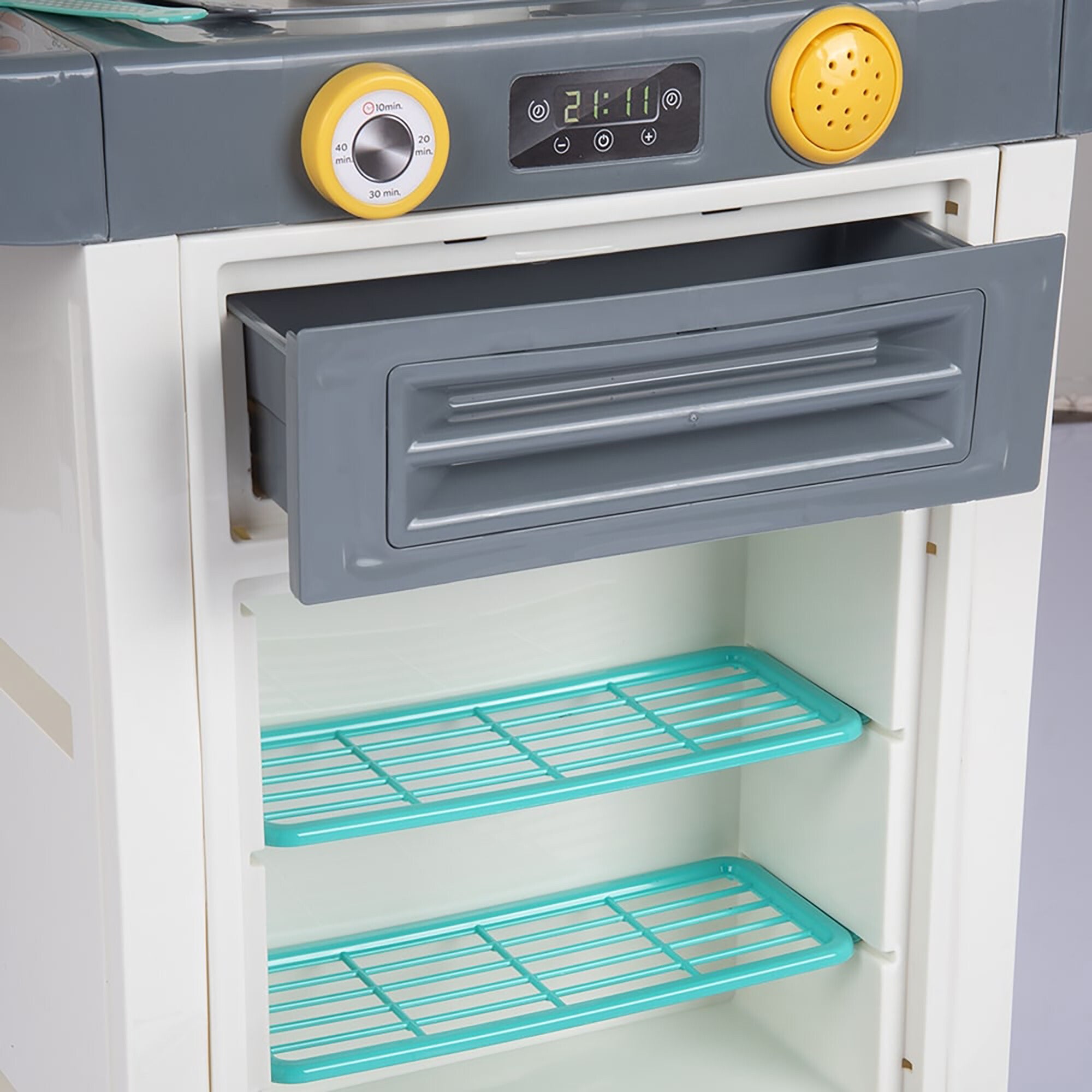 Kitchen Set: Green Yellow Gray