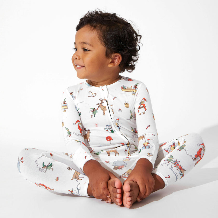 Santa's Workshop Bamboo Convertible Footie