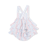 Tulip Stripe - Ruffle Sunsuit