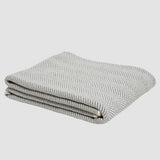 Cotton Sustainable Knit Throw Blanket - Herringbone