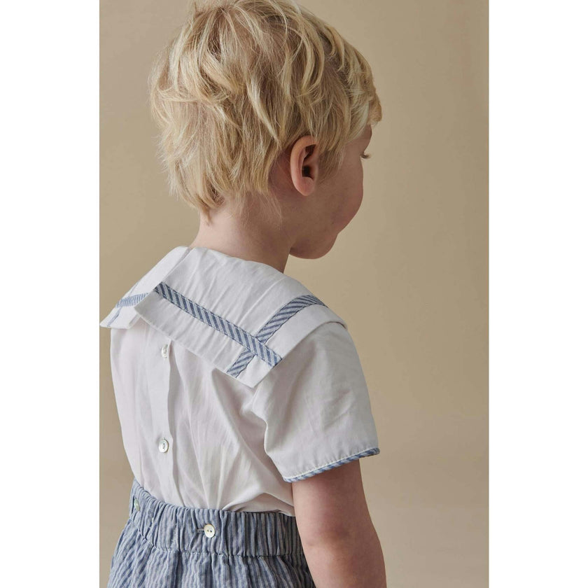 Dark Blue Stripe Antonio Baby Boy Set