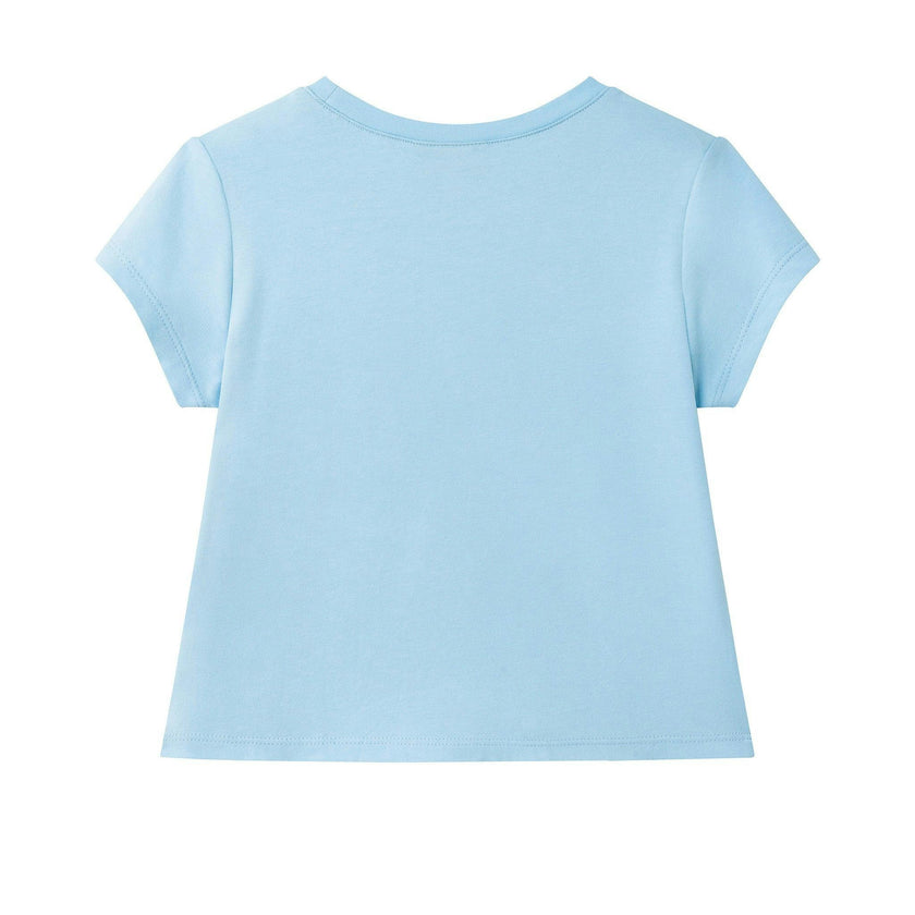 Tie Front Tee & Tutu Skirt | Blue Ombre