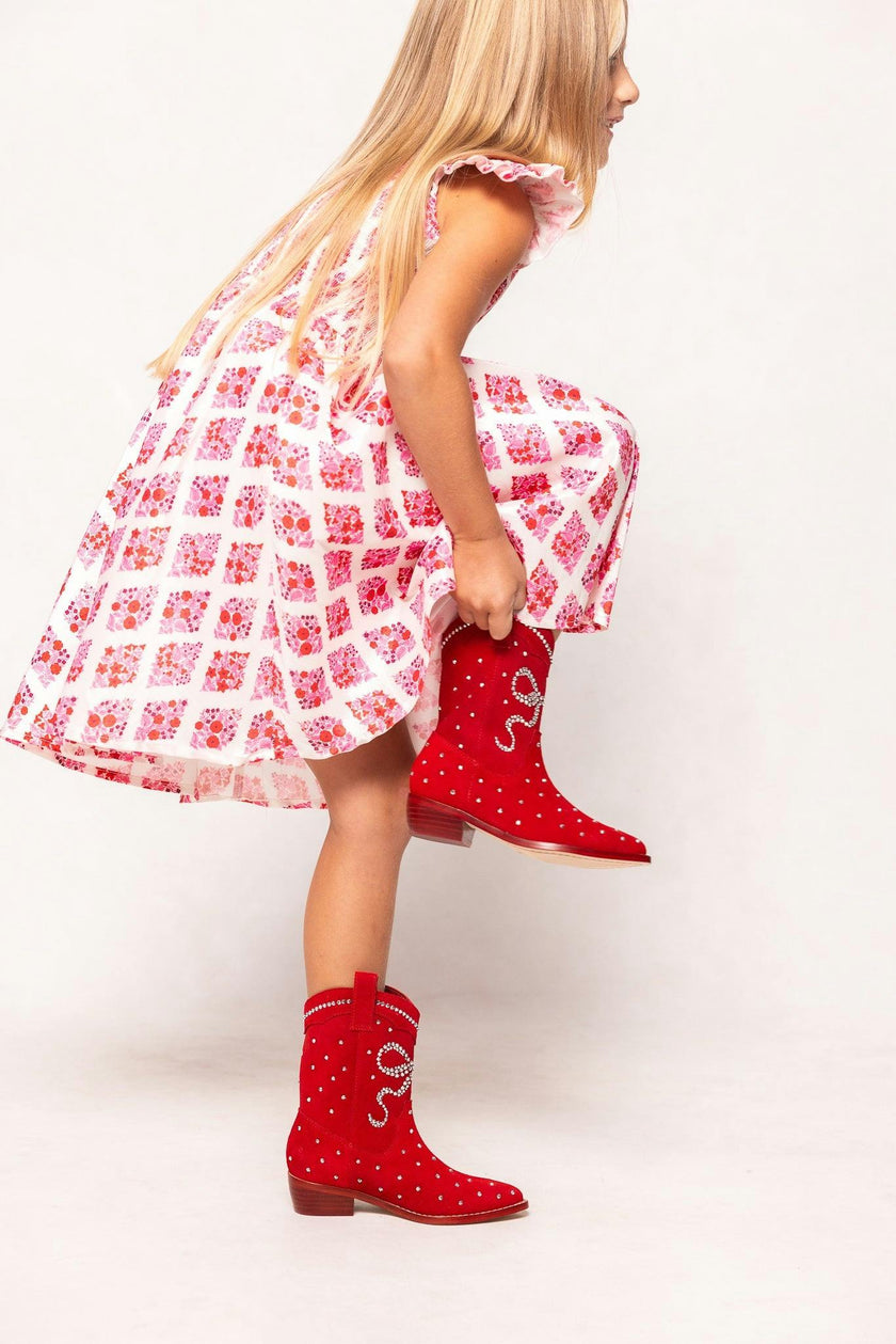 Mini Channing Bootie in Red