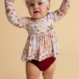 Kristiana Peplum Ruffled Bummie Set