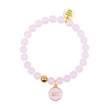 Gemstone Bracelet With BFF Enamel Charm