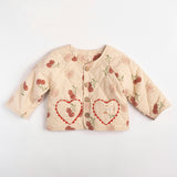 Quilted Jacket in Cherry Bloom
