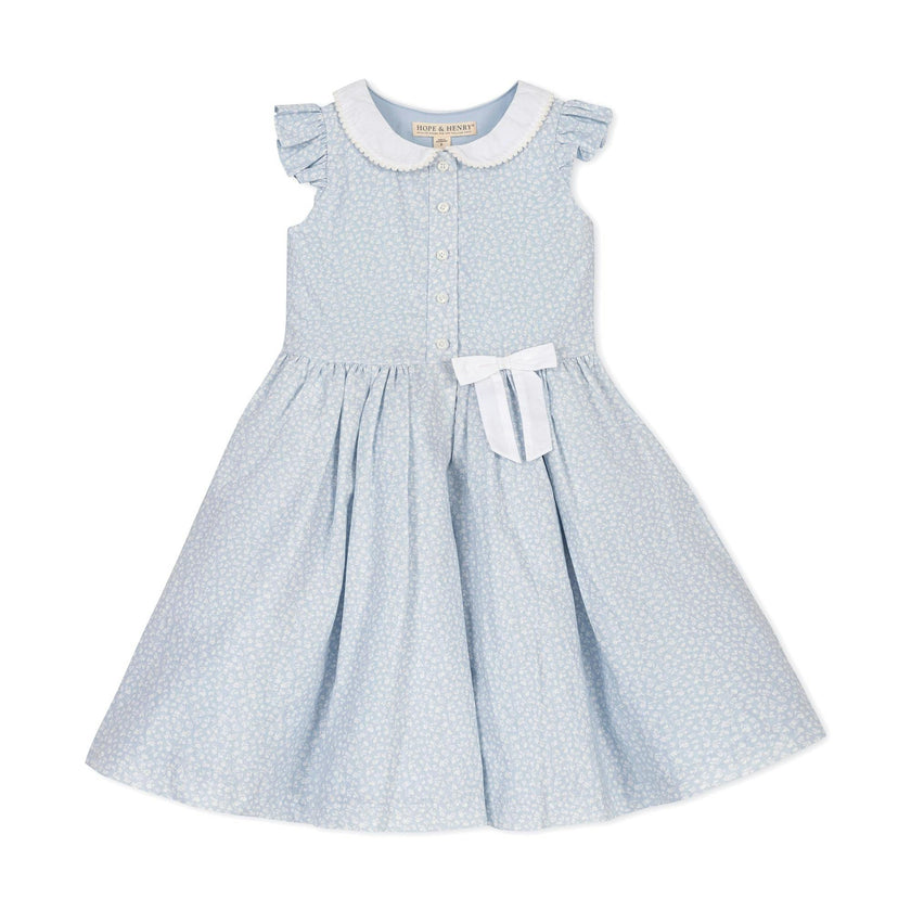 Linen Dress with Peter Pan Collar