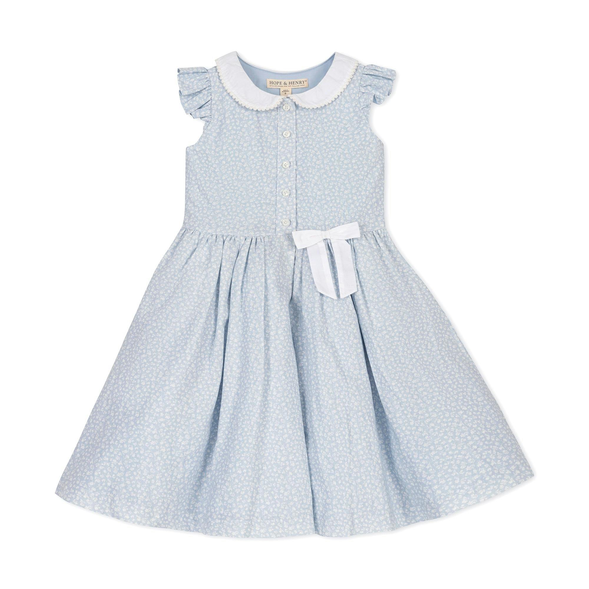 Linen Dress with Peter Pan Collar
