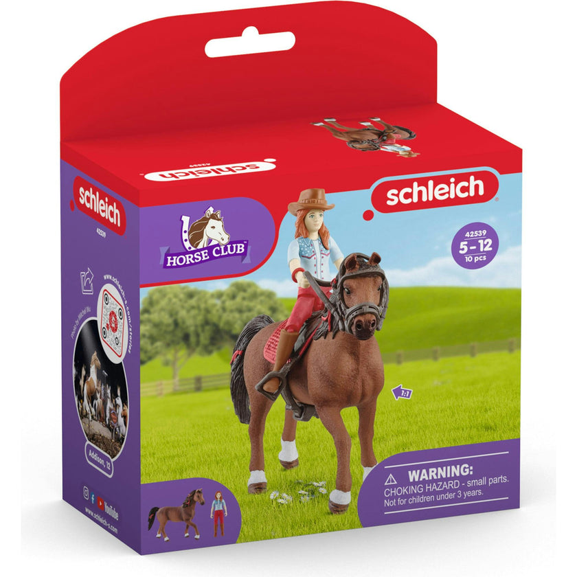 Schleich Club: Hannah & Cayenne - & Rider Figurine Playset